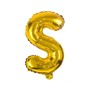 بادکنک فویلی طرح حروف انگلیسی مدل S