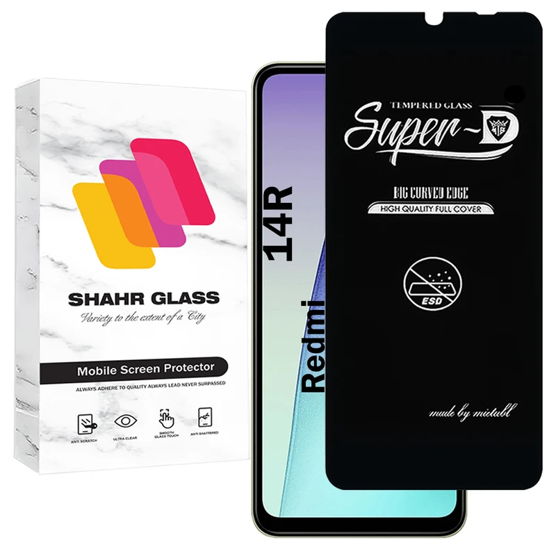 محافظ صفحه نمایش شهر گلس مدل SUPERDNSH مناسب برای گوشی موبایل شیائومی Redmi 14R 
