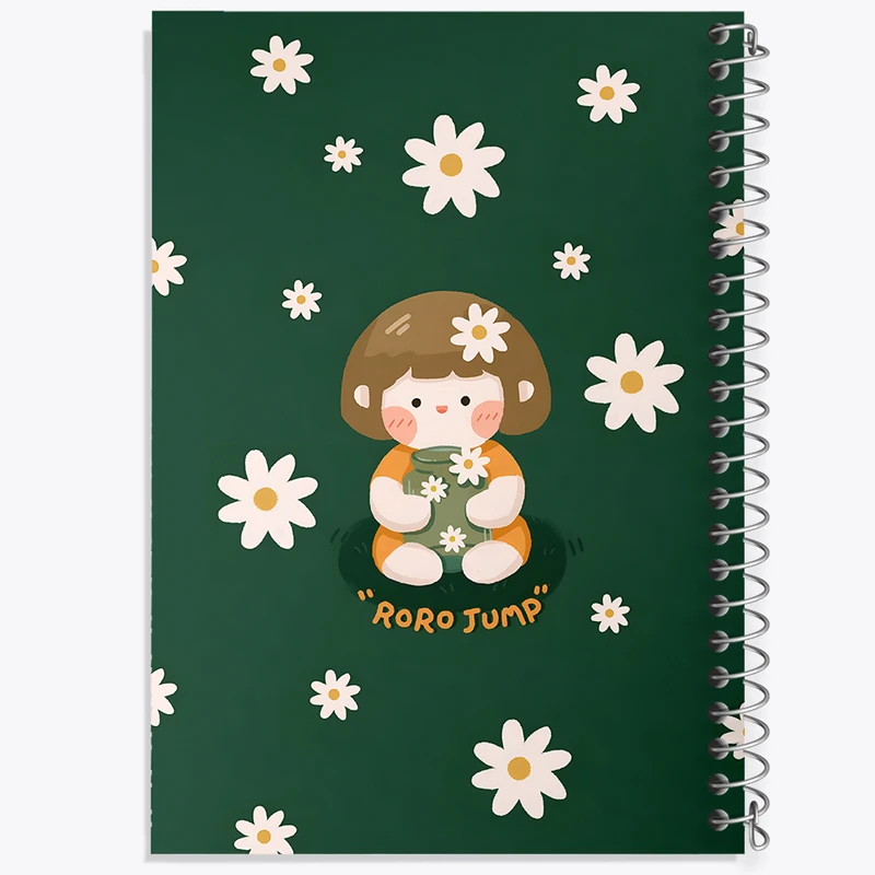 دفتر شطرنجی 50 برگ خندالو طرح دخترانه کیوت کد N3970