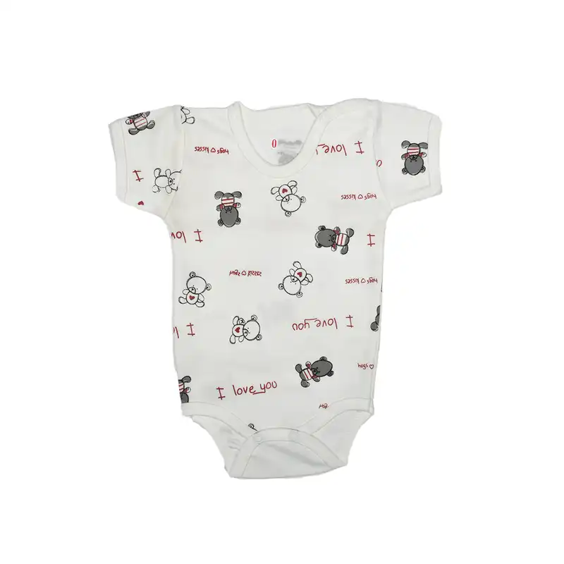 بادی آستین کوتاه نوزادی مدل bear