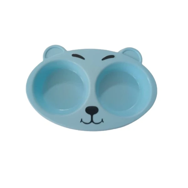 ظرف آب و غذای سگ و گربه مدل ایکیز کد blu01