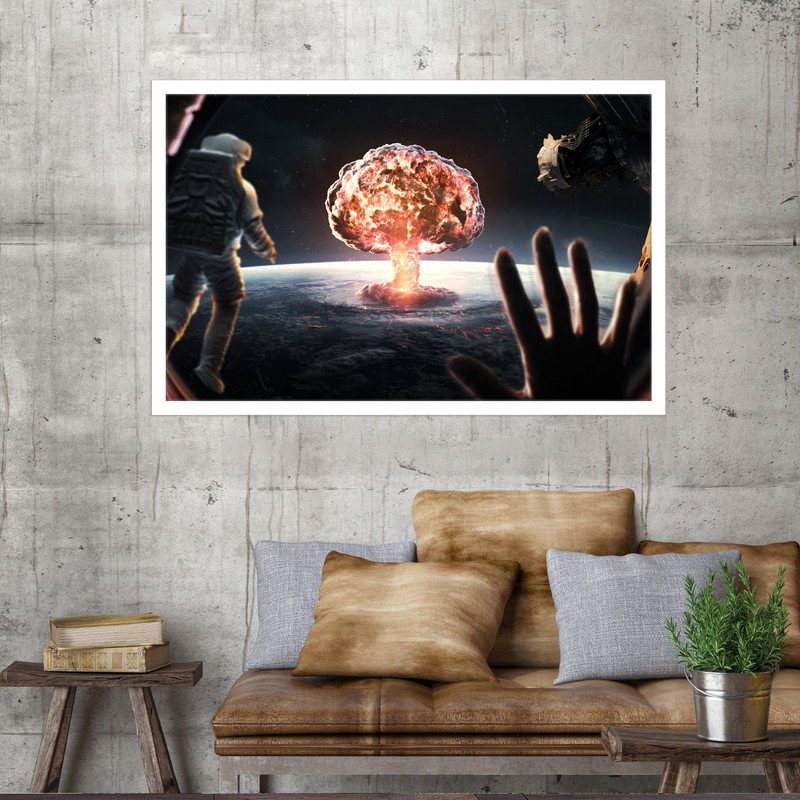 تابلو نوری بکلیت طرح پس زمینه جنگ هسته ای مدل W-MO1731