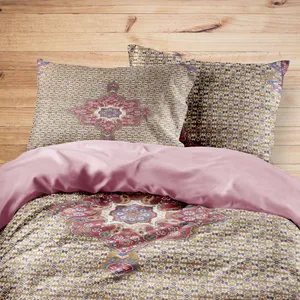 سرویس روتختی مدوپد طرح فرش سنقر مدل C-Sanghar04 یک نفره 4 تکه