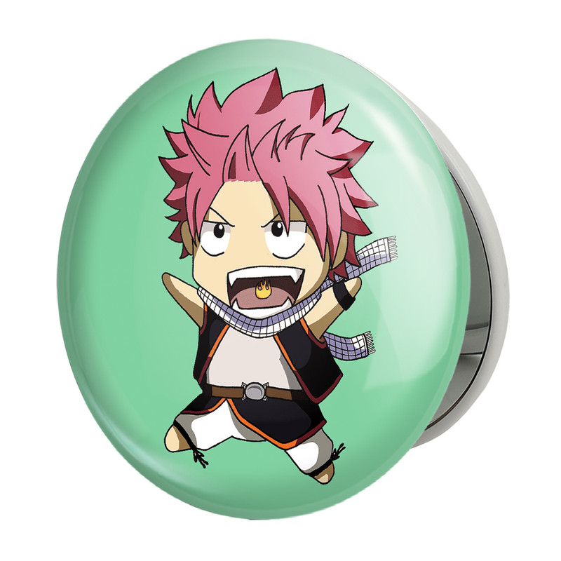 آینه جیبی خندالو طرح ناتسو انیمه فری تیل Fairy Tail مدل تاشو کد 16501