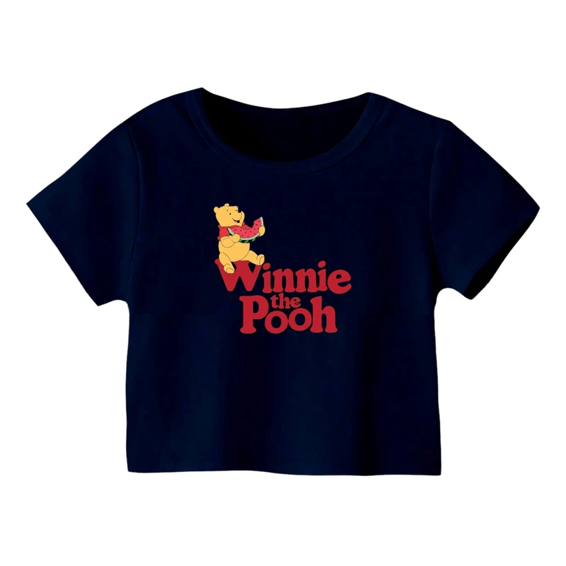 کراپ‌ تی‌شرت آستین کوتاه زنانه مدل پو کد 27