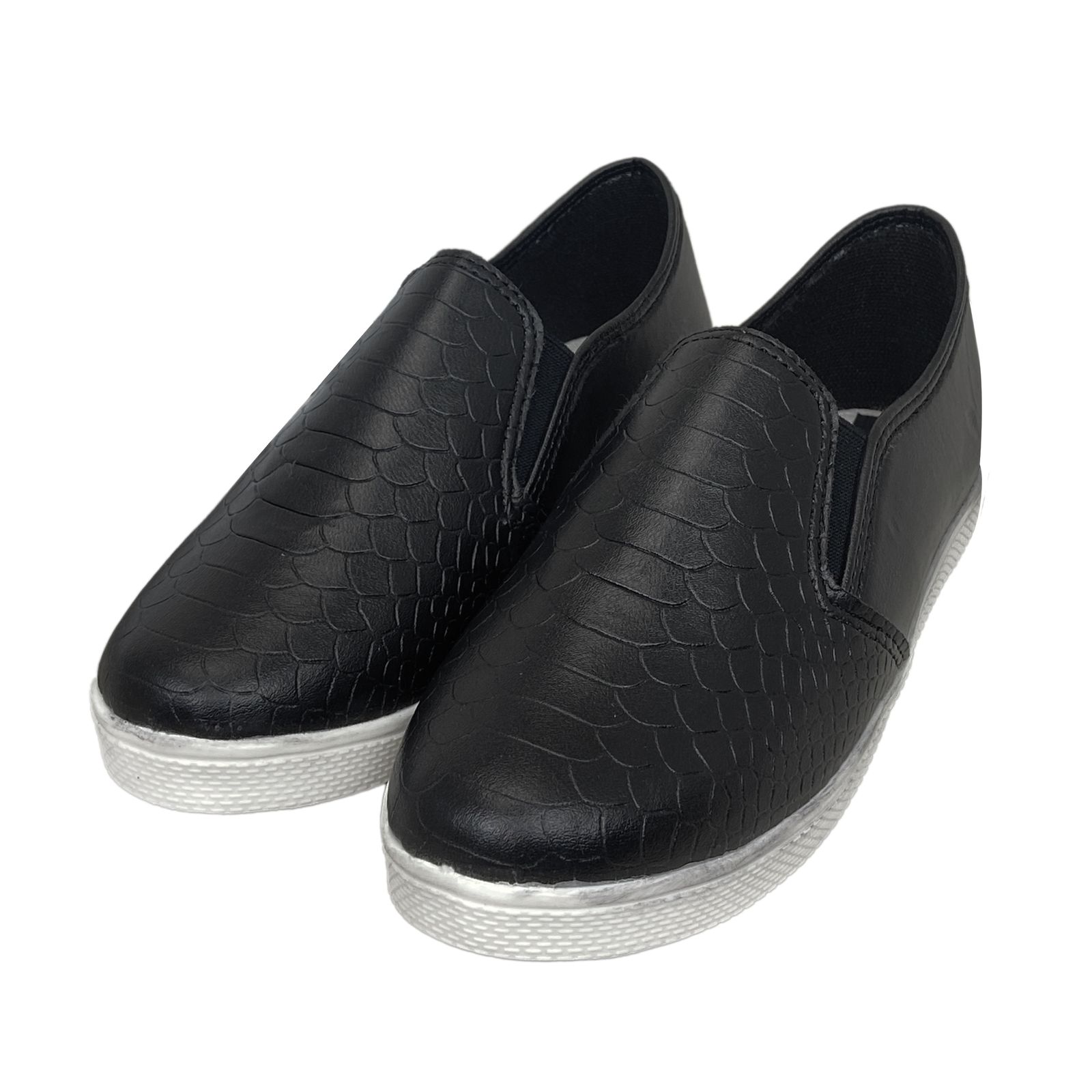 کفش روزمره زنانه سیی مدل پوست ماری شانا کد 1913 - - 3