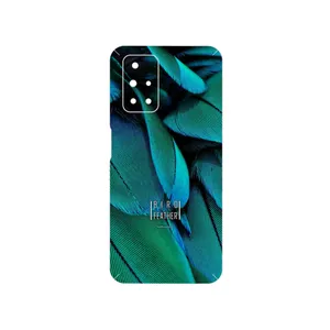 MAHOOT Green Feather Cover Sticker for Xiaomi Redmi 10 Prime