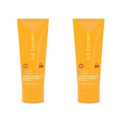 کرم ضد آفتاب لافارر مدل مدل 30 حجم 40 میلی لیتر مجموعه 2 عددی