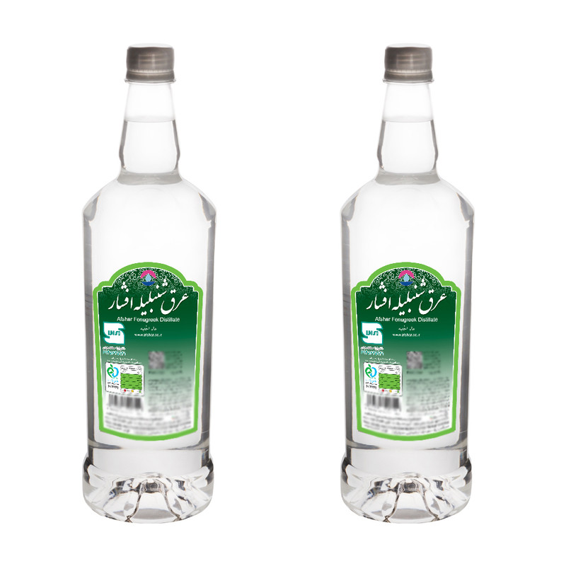 عرق شنبلیله افشار - 1 لیتر بسته 2 عددی