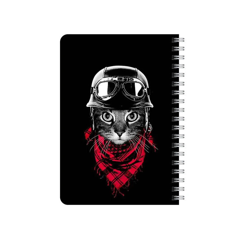 دفترچه یادداشت بامبیلیپ مدل چوبی طرح گربه با کلاه ایمنی کد 3057974