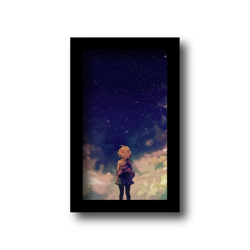 تابلو مدل انیمه پنتون طرح Alone کد KM-PT856