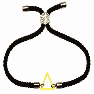 دستبند طلا 18 عیار زنانه الن نار مدل مثلث 1266