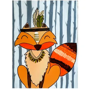 تابلو نقاشی اکریلیک طرح روباه مهربون کد 0081