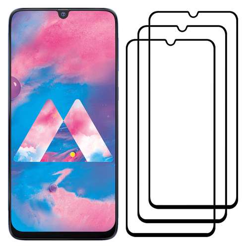 محافظ صفحه نمایش مدل FCG مناسب برای گوشی موبایل سامسونگ Galaxy M30 بسته سه عددی