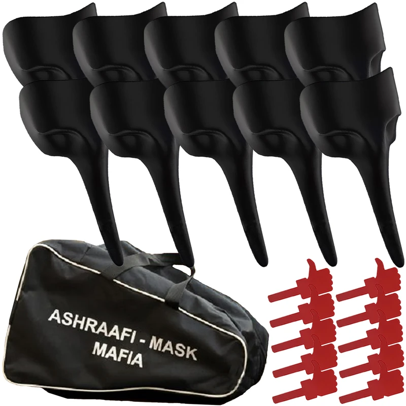 عکس شماره 11 : ماسک ایفای نقش مدل مافیا ماموت به همراه لایک و کیف مخصوص مجموعه 20 عددی
