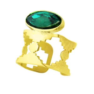 انگشتر زنانه گالری عزیزی طرح اسلیمی مدل 15520