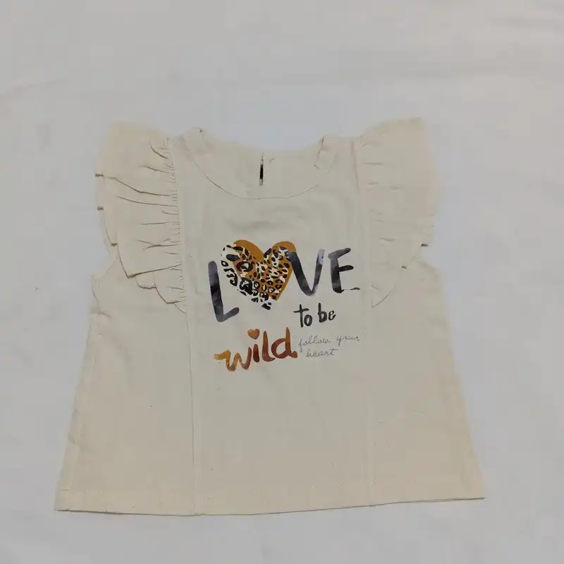 ست تیشرت آستین کوتاه و شلوارک دخترانه مدل لاو