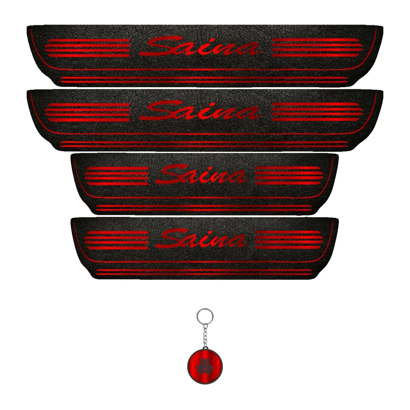 برچسب پارکابی خودرو لندمون کد LM021 MR مناسب برای ساینا به همراه جاکلیدی مجموعه 4 عددی