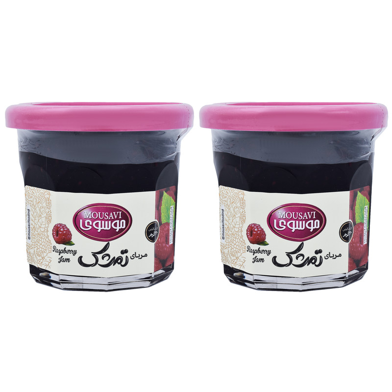 مربا تمشک موسوی - 320 گرم بسته 2 عددی