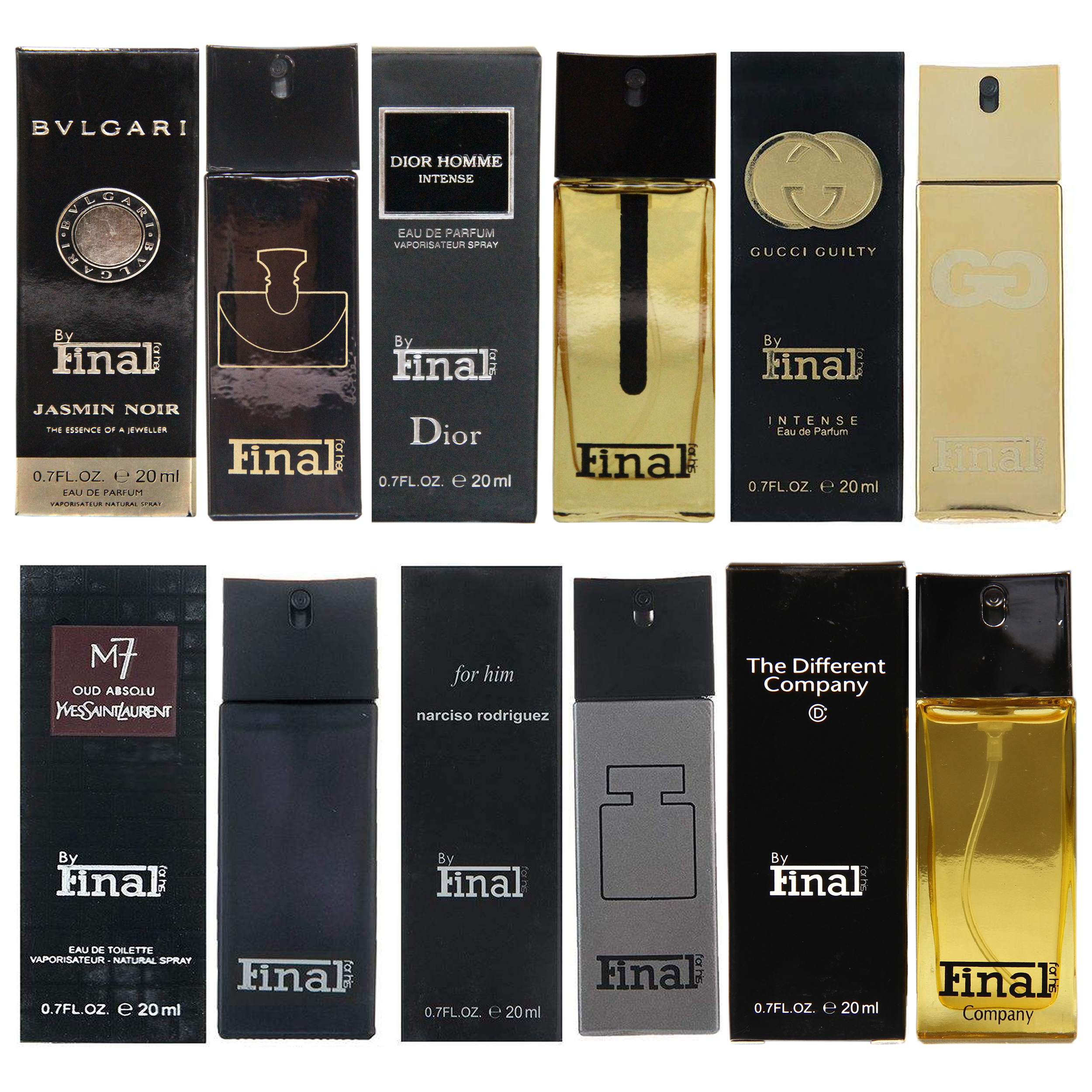 عطر جیبی فینال مدل F36 حجم 20 میلی لیتر مجموعه 36 عددی