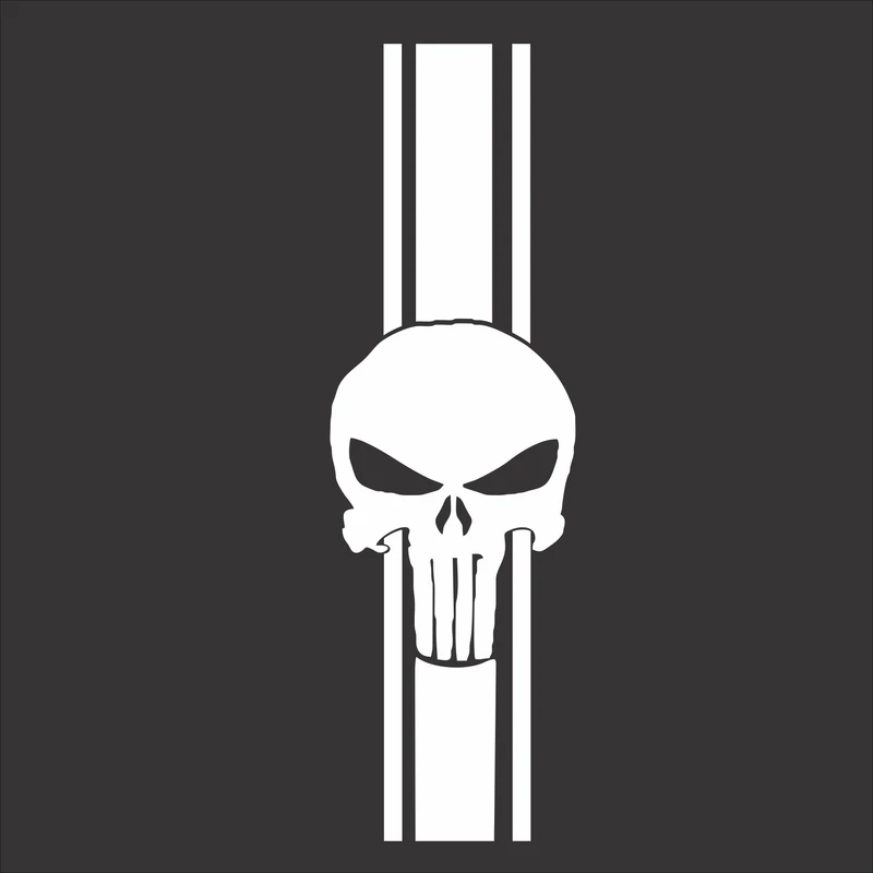 برچسب بدنه خودرو استیک طرح پانیشر خطی کد Pun01