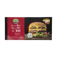 برگر ذغالی پمینا - 500 گرم بسته 4 عددی 