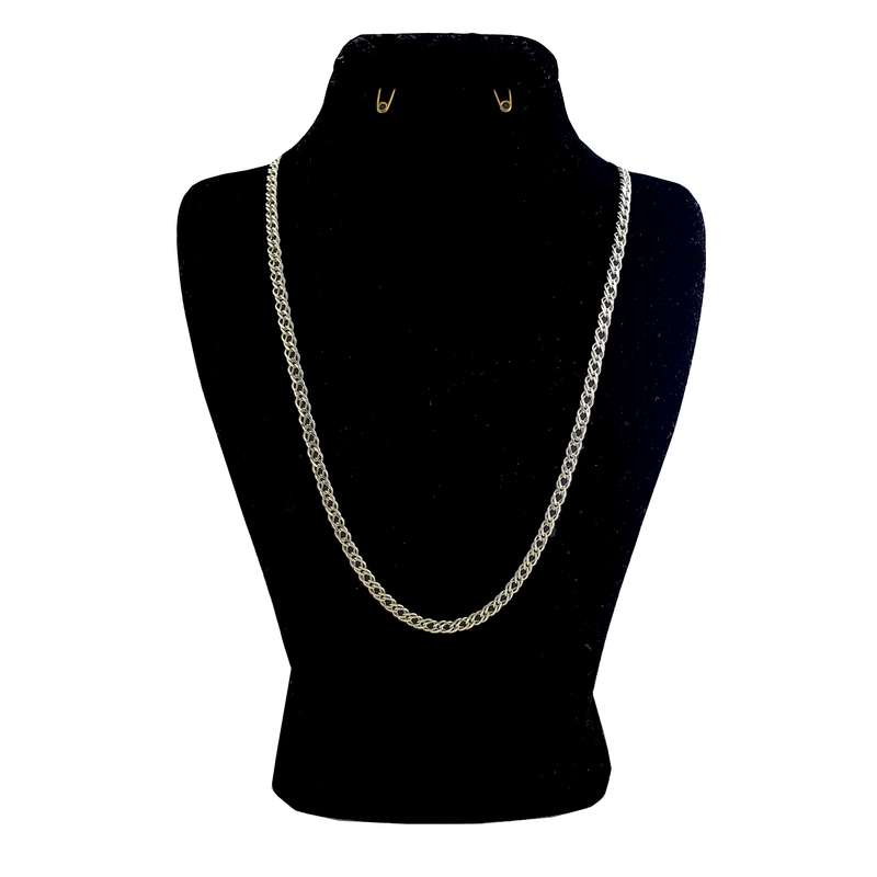 زنجیر نقره مردانه مدل دوبل کد 10 زنجیر نقره مردانه مدل دوبل کد 10