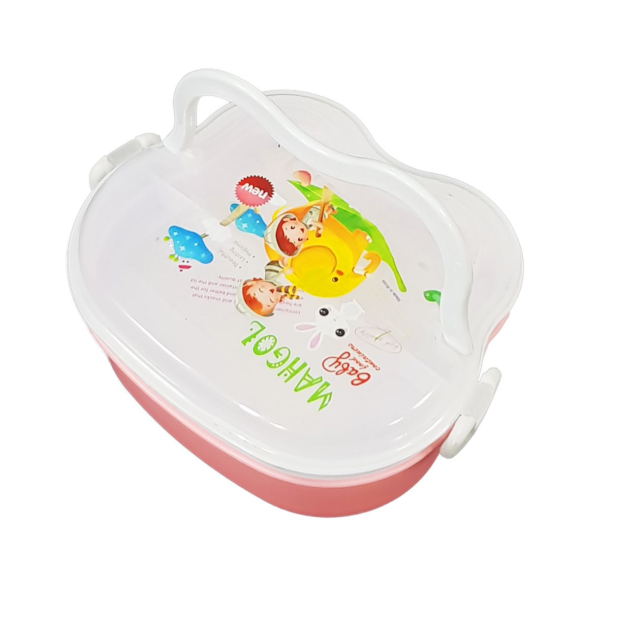ظرف غذای کودک ماهگل طرح فیل و فیل بچه کد 09 - - 3