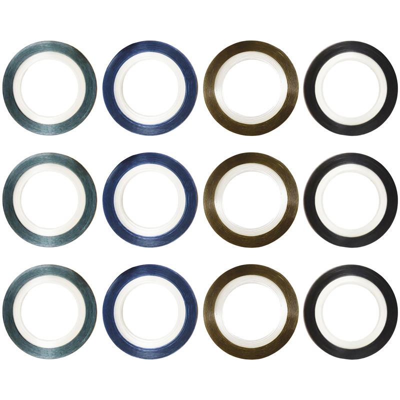 نوار طراحی ناخن مدل NST-1 مجموعه 12 عددی