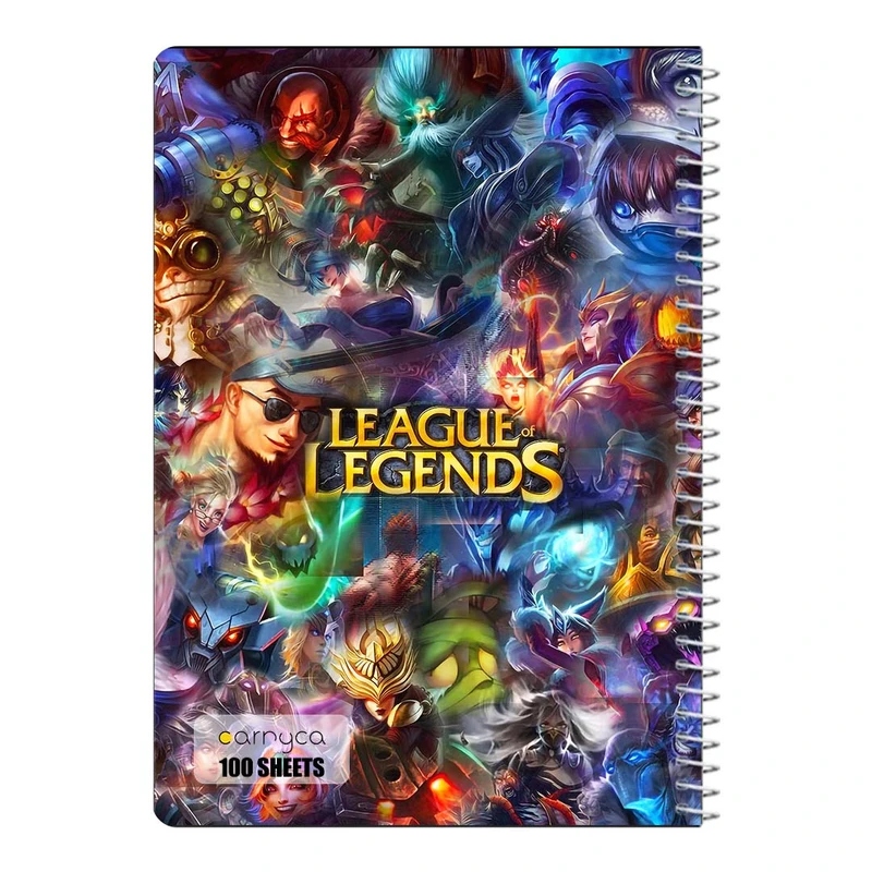 دفتر مشق 100 برگ سیمی کارنیکا طرح لیگ افسانه ها League of Legends کد 56144