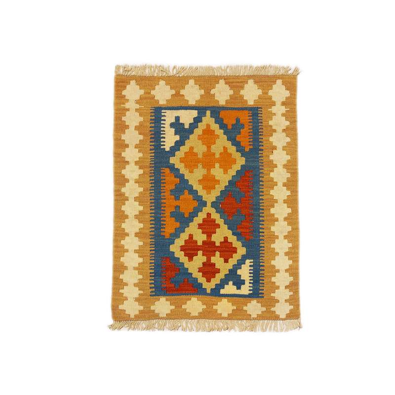 گلیم دستبافت نیم متری طرح قشقایی کد 906030