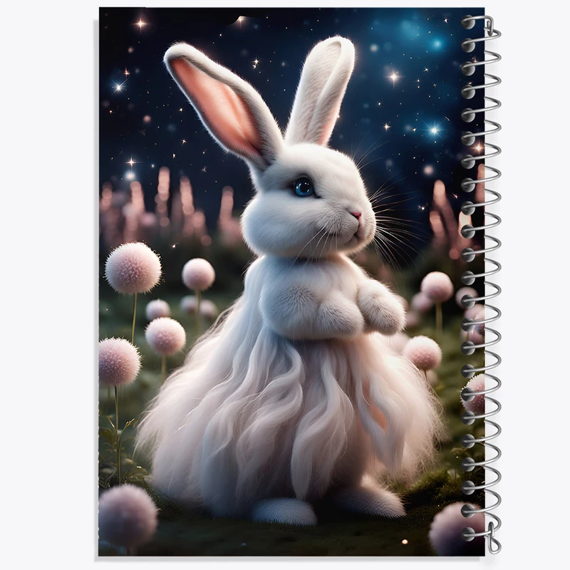 دفتر مشق 50 برگ خندالو طرح خرگوش کیوت کد N3356