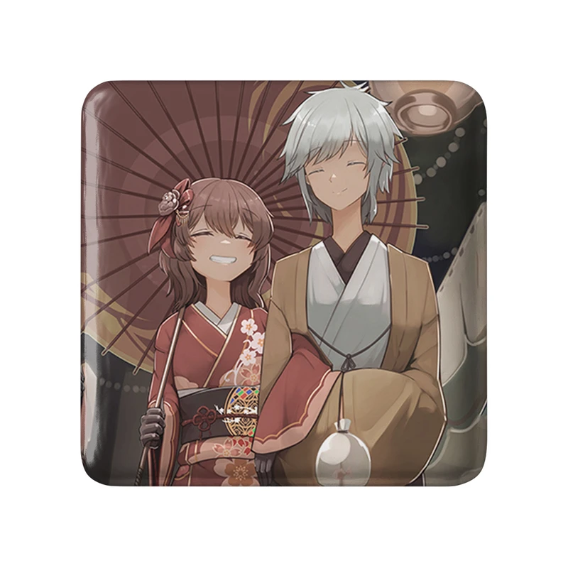 پیکسل خندالو طرح بل و لیلی انیمه دانماچی مدل مربعی کد 33516