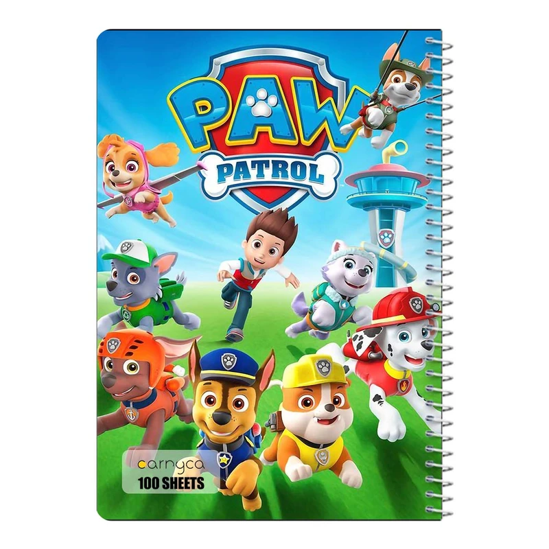 دفتر مشق 100 برگ سیمی کارنیکا طرح سگ های نگهبان paw patrol کد 48906