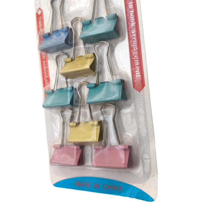 گیره کاغذ مدل رنگارنگ بسته 8 عددی