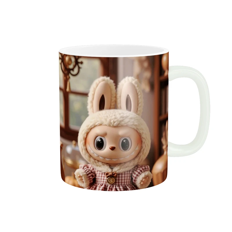 ماگ پاد آفرین طرح عروسک لبوبو کد 5945