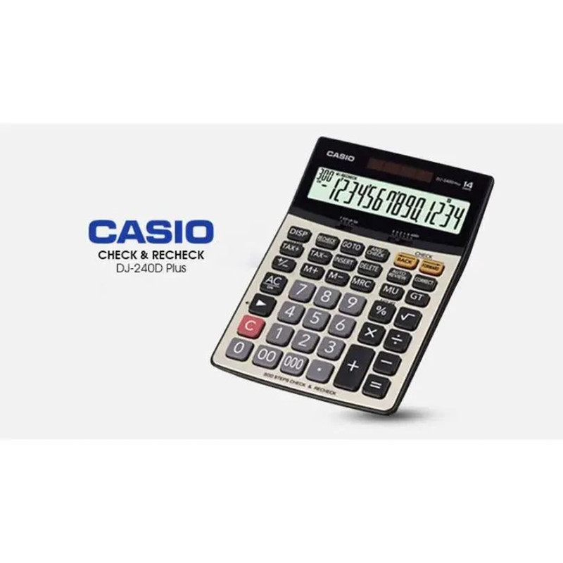 ماشین حساب کاسیو مدل DJ-240D Plus