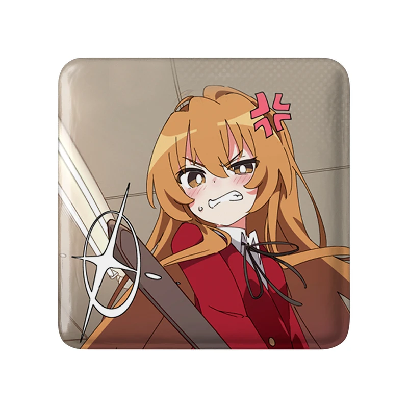 مگنت خندالو طرح تایگا انیمه تورادورا مدل مربعی کد 32504