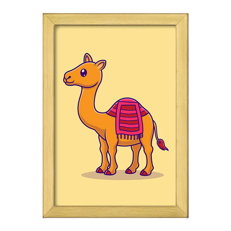 تابلو خندالو طرح حیوانات بامزه شتر کد 29653