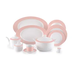 سرویس غذاخوری 102 پارچه چینی زرین ایران سری رادیانس مدل ماربل درجه یک