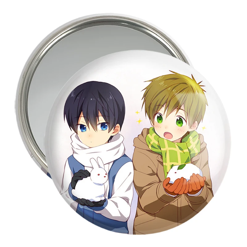 آینه جیبی خندالو مدل ماکوتو و هاروکا انیمه فری تیل Fairy Tail  کد 15617