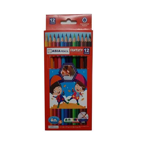 مداد رنگی 12رنگ آسیا کد 01