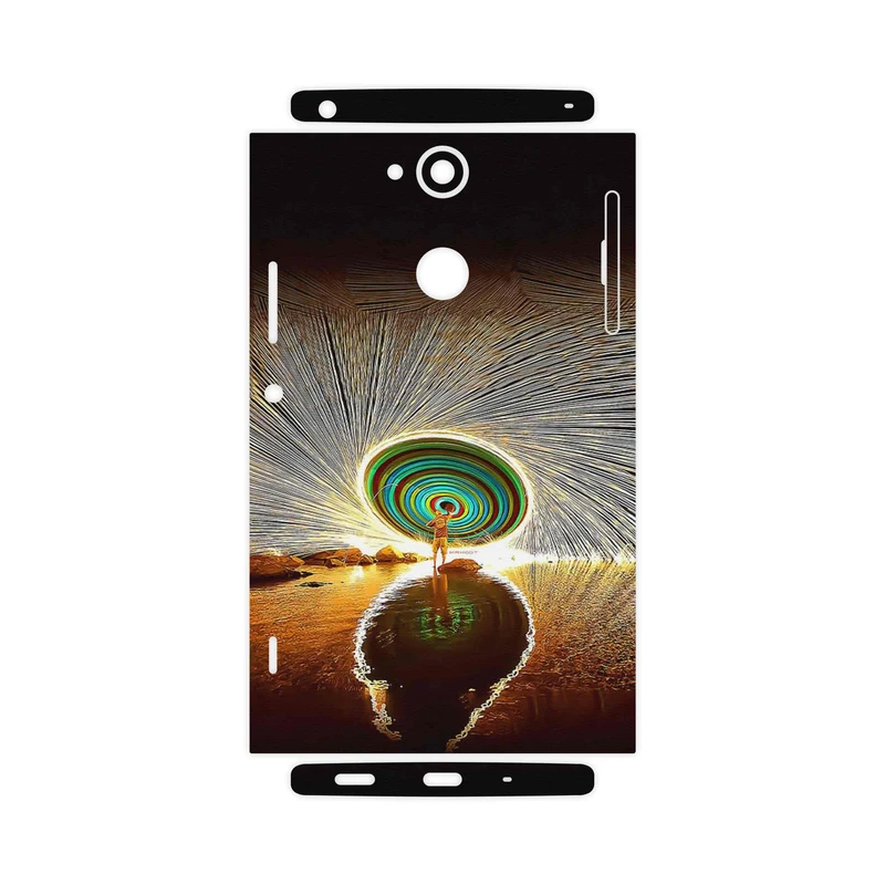 برچسب پوششی ماهوت مدل Night Light Fountain-FullSkin مناسب برای گوشی موبایل سونی Xperia XA2