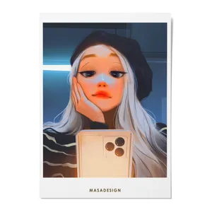 کارت پستال ماسا دیزاین طرح دختر مدل ZOD082