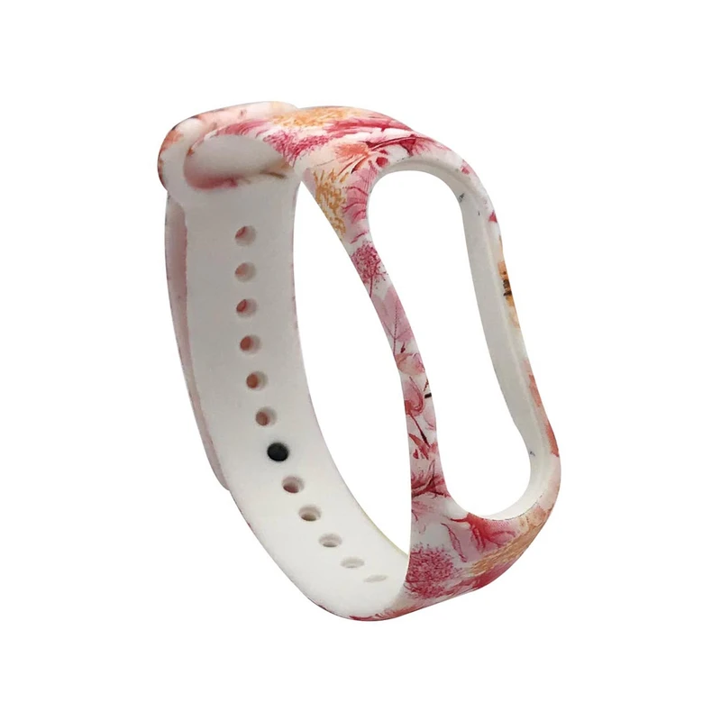 بند طرح شکوفه مدل BLSM01 مناسب برای مچ بند هوشمند شیائومی Mi Band 3 /Mi Band 4