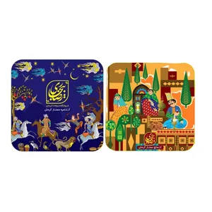 کلمپه گردویی زعفرانی - 500 گرم به همراه کماچ سهن گردویی ممتاز رضا بیجاری - 500 گرم