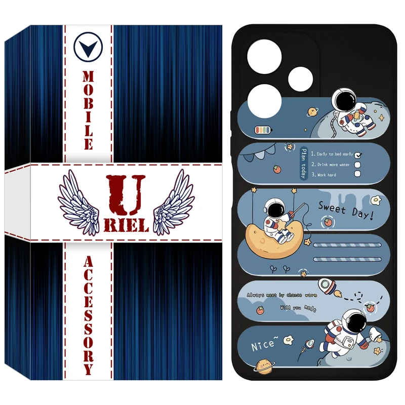 کاور یوریل مدل KSH کد 18 طرح فضانورد مناسب برای گوشی موبایل شیائومی Poco M6 Pro 5G