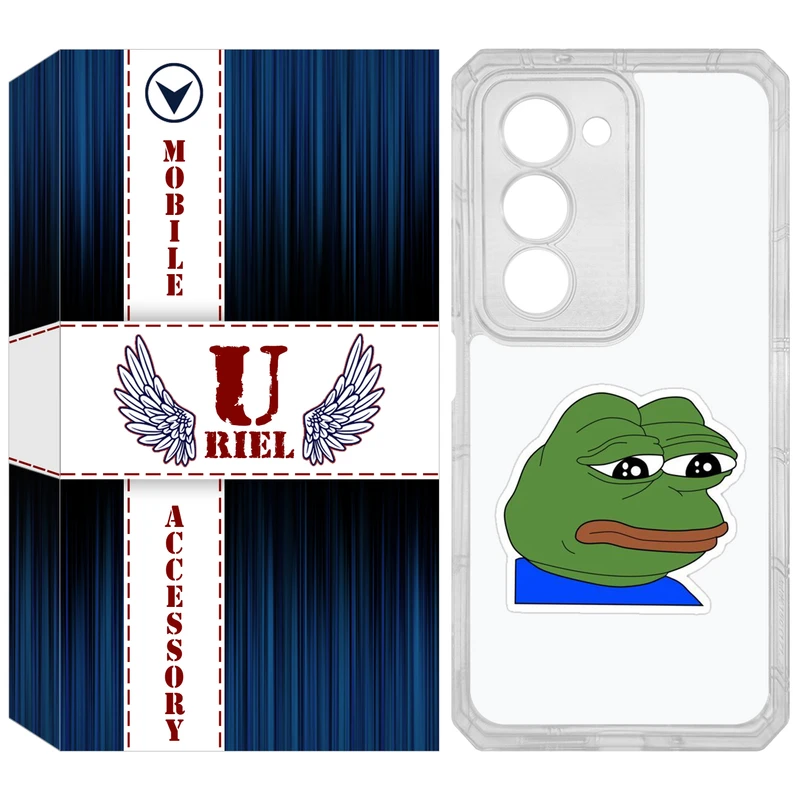 کاور یوریل مدل Clear کد 86 طرح قورباغه غمگین مناسب برای گوشی موبایل شیائومی Redmi 15 4G
