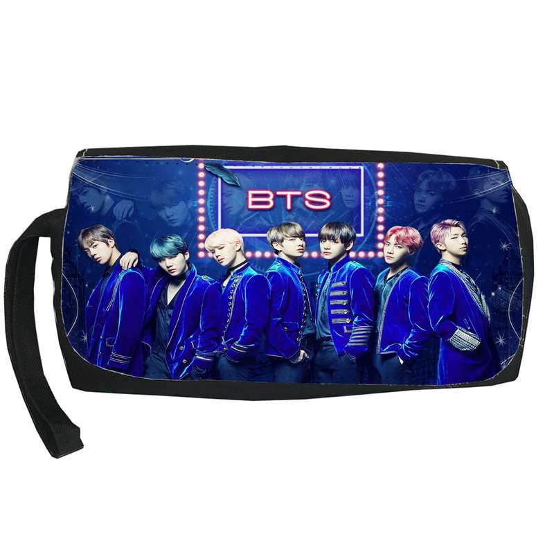 کیف لوازم آرایش  دخترانه طرح BTS بی تی اس Lb11