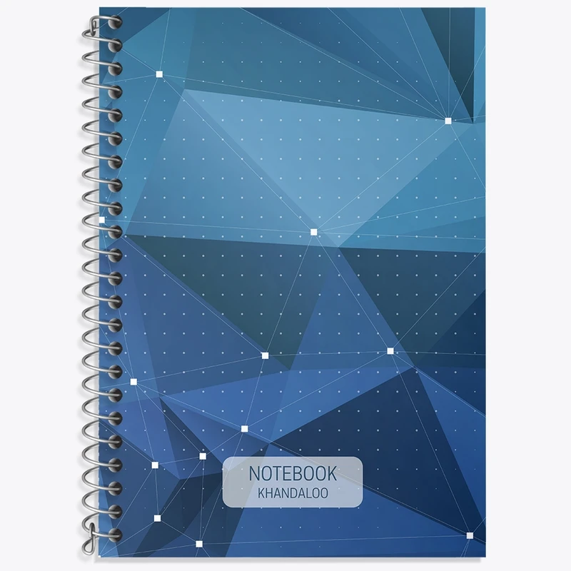 دفتر زبان 50 برگ خندالو مدل سه خط طرح کلاسیک کد N495